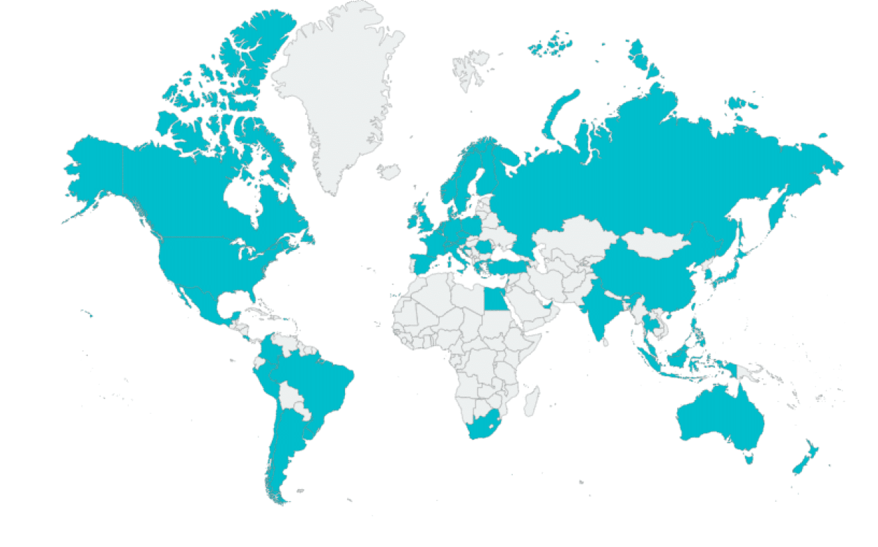 Countries participating in Boston Scientific Global Community Engagement in 2019