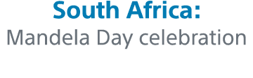 South Africa:  Mandela Day celebration