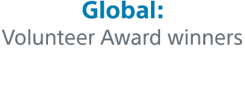 Global: Volunteer Award winners 